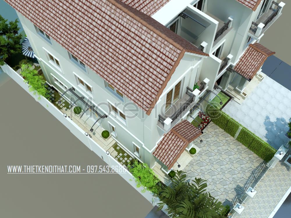 Thiết kế kiến trúc biệt thự Vinhomes Riverside HS0711